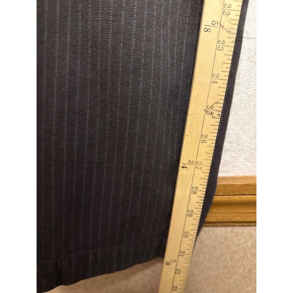 Banana Republic Men's Pants 100% Cotton Stripe Brown Business Work Size 32 - Picture 7 of 10